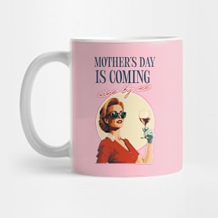 Mothers Day Vintage Wine Mom Mug